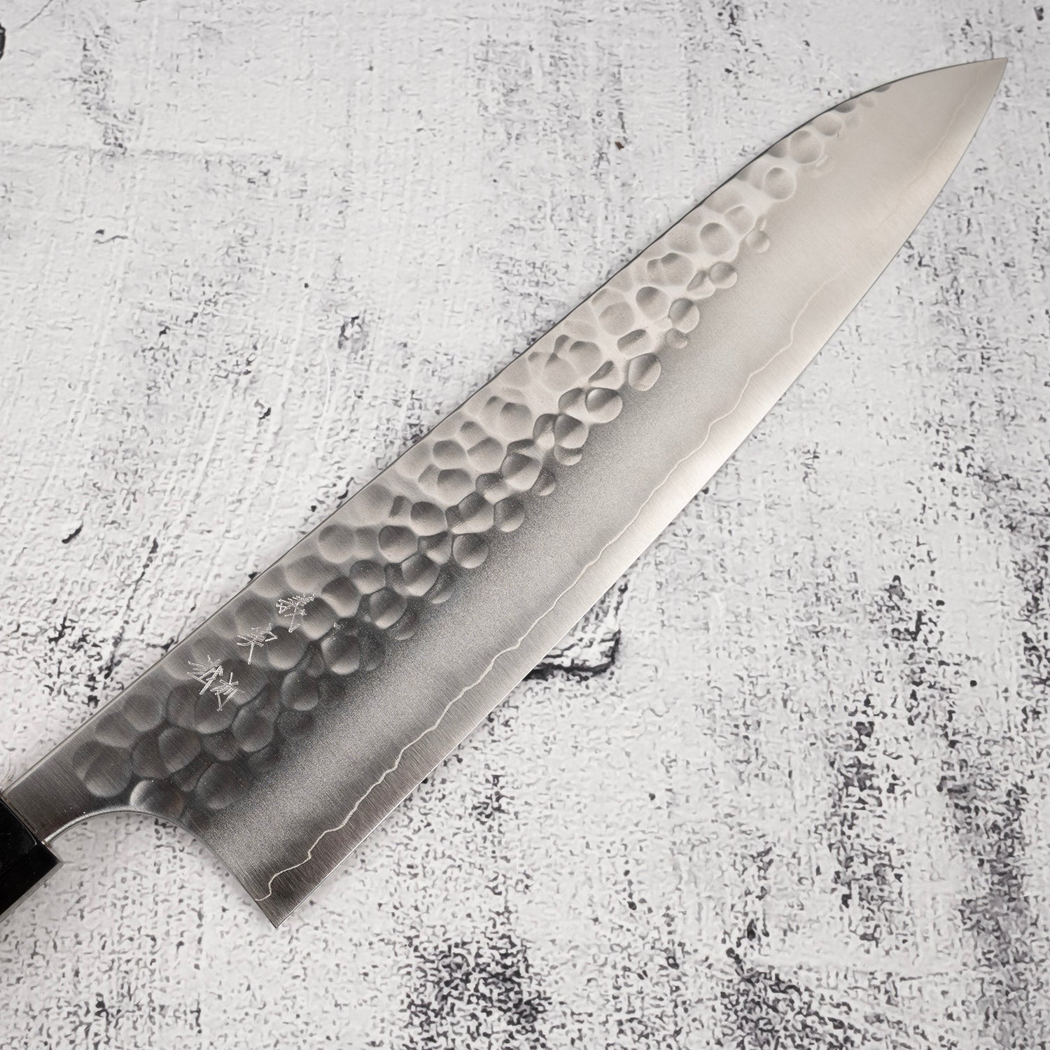 Yoshimi Kato Forged Ginsan Tsuchime Gyuto 240mm