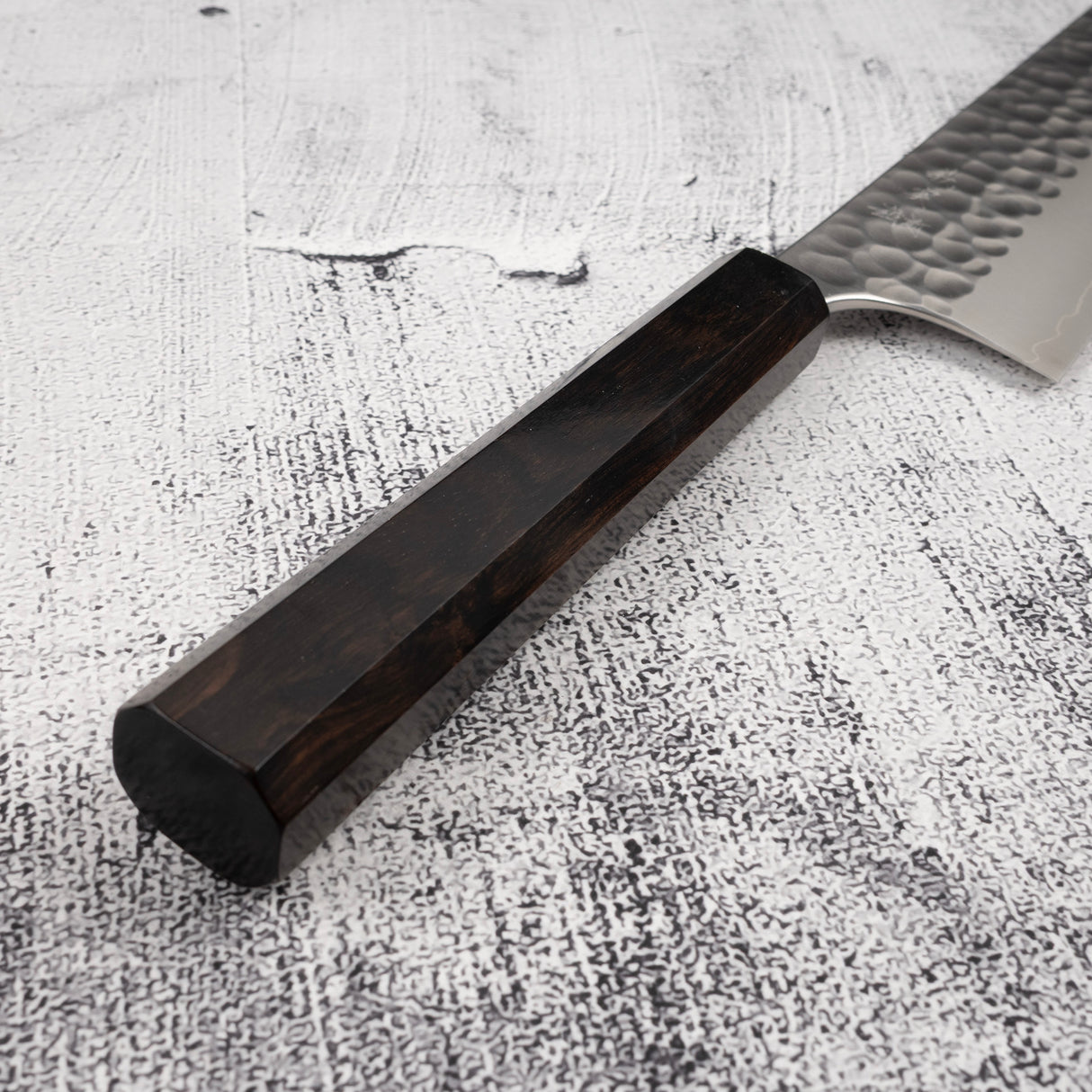 Yoshimi Kato Forged Ginsan Tsuchime Gyuto 240mm