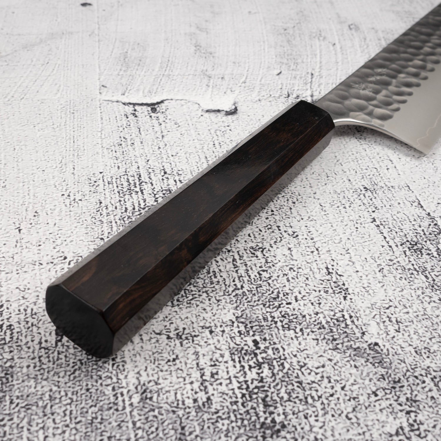 Yoshimi Kato Forged Ginsan Tsuchime Gyuto 240mm