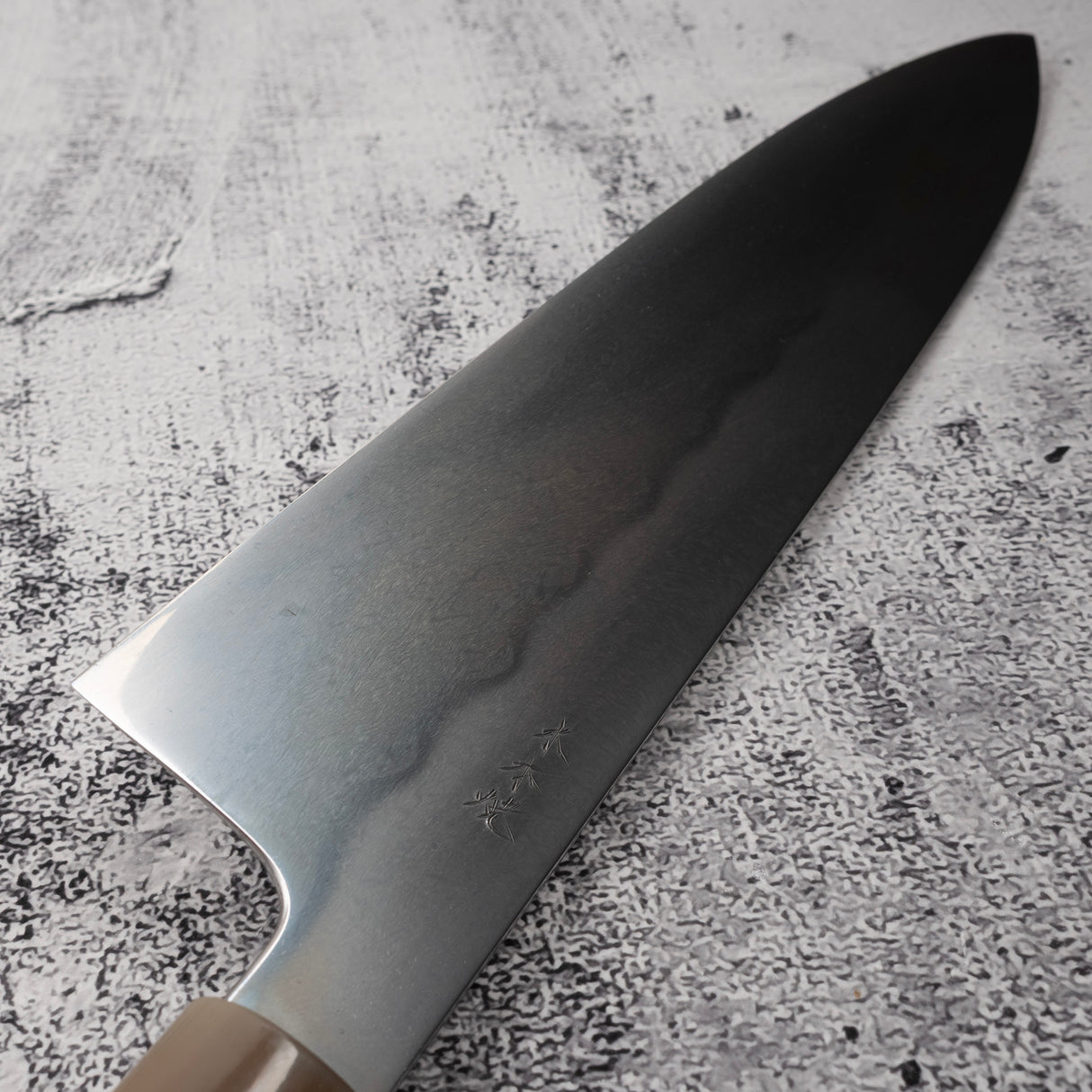 Xinguo ApexUltra Honyaki Gyuto 240mm Heart Shape Ironwood Marble Horn Ferrule Handle