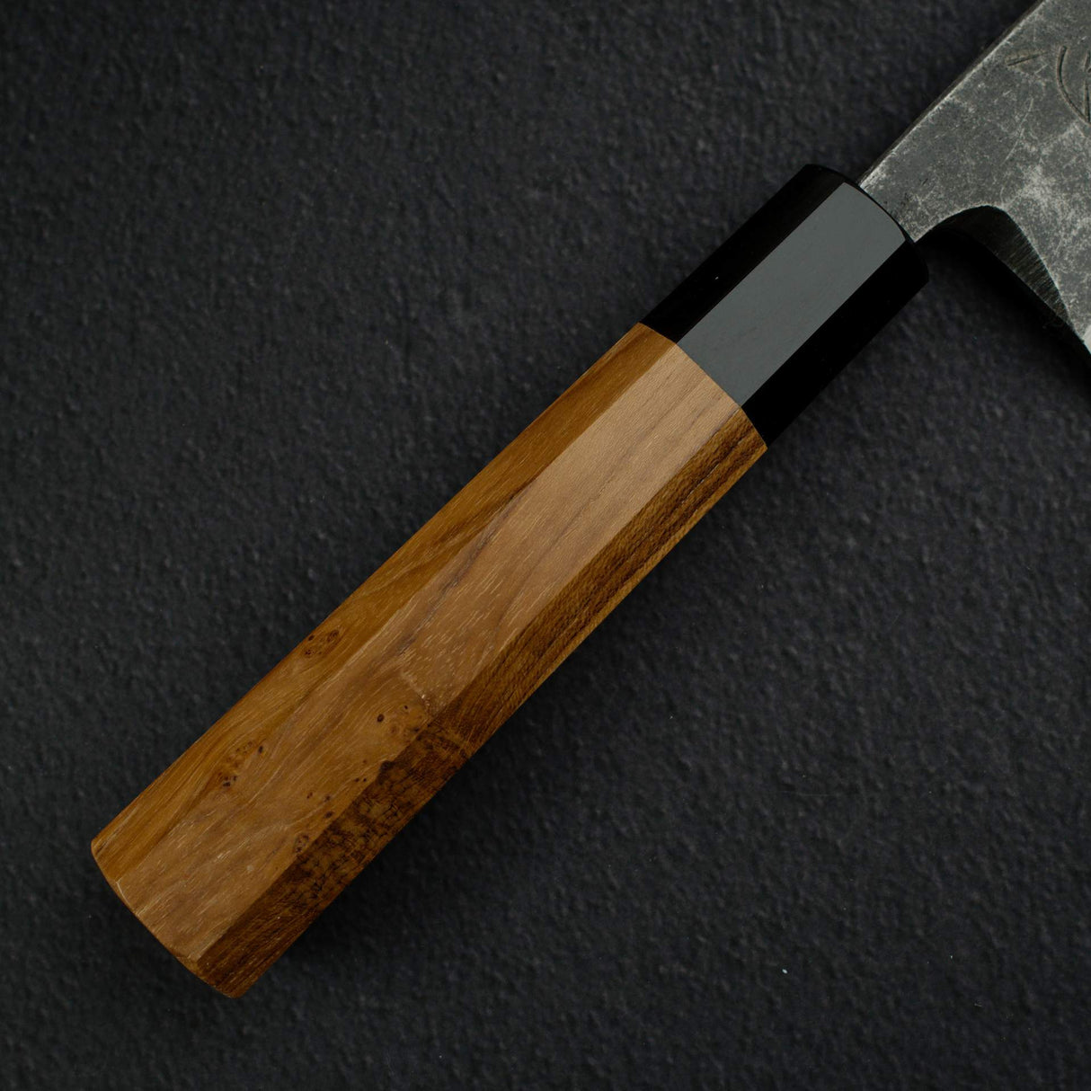 Myojin Riki x Hatsukokoro Shirasagi Blue 2 Kurouchi K-Tip Deba 180mm