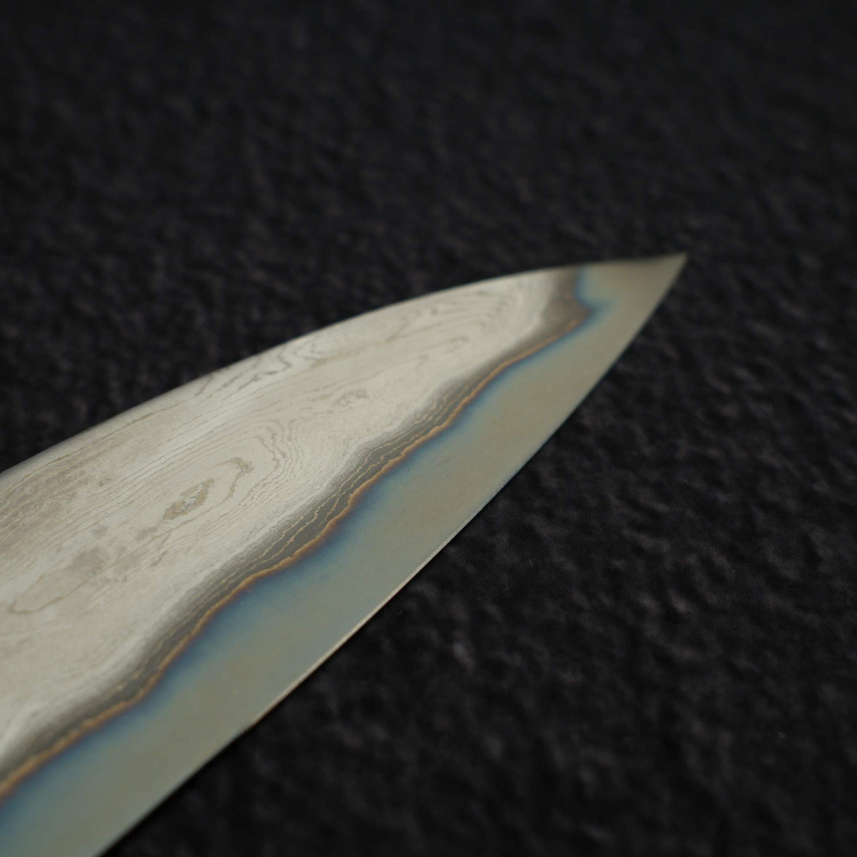 Nigara Anmon Blue 2 Polished "Nejiri" Twist Bar Damascus Yanagiba 270mm