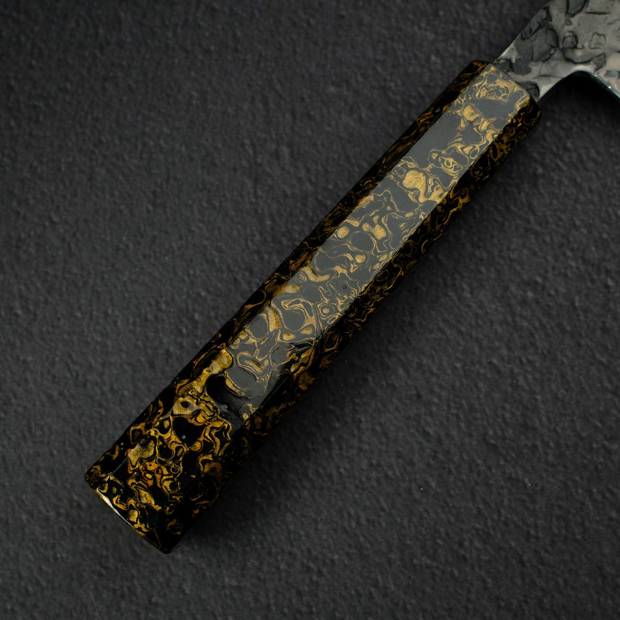 Kisuke x Xinguo Blue 1 Tsuchime Bunka 180mm w/ Magnetic Guard Urushi Handle