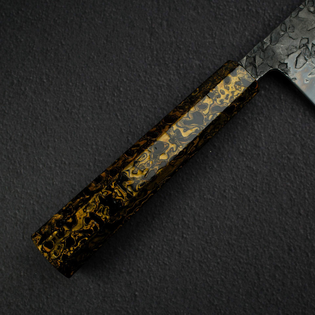 Kisuke x Xinguo Blue 1 Tsuchime Gyuto 240mm w/ Magnetic Guard & Urushi Handle