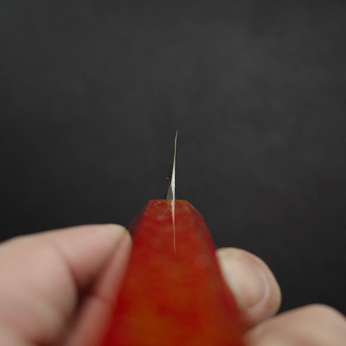 真崎 青鋼二號 鏡面 切付柳刃 240mm 附漆塗刀柄與護手