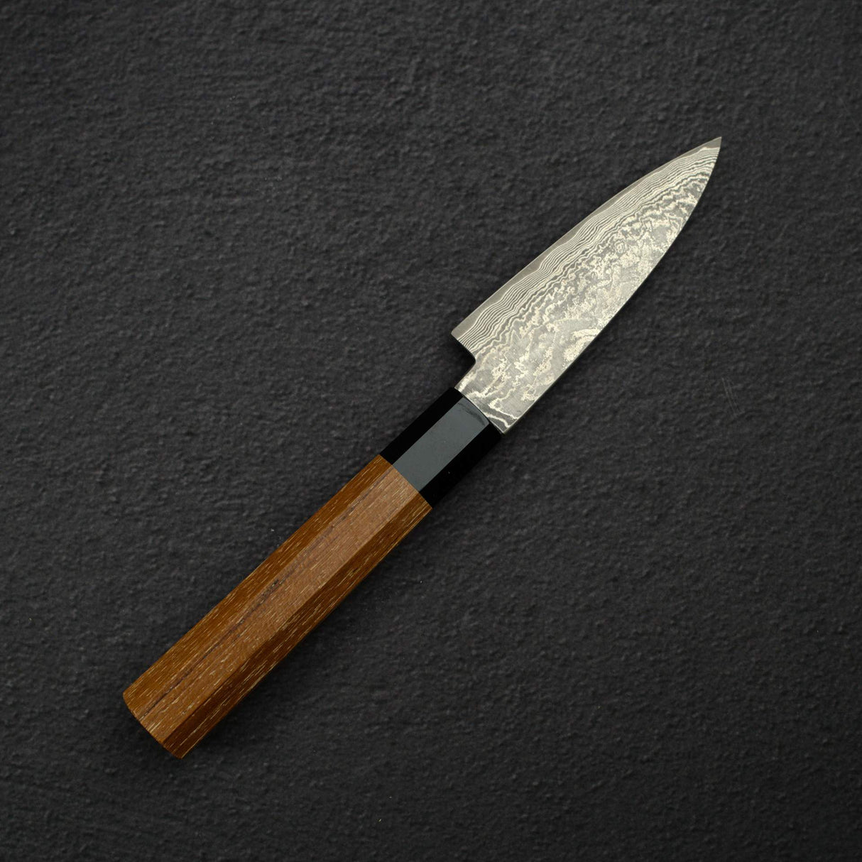 Shiro Kamo SG2/R2 Suminagashi Damascus Petty 90mm