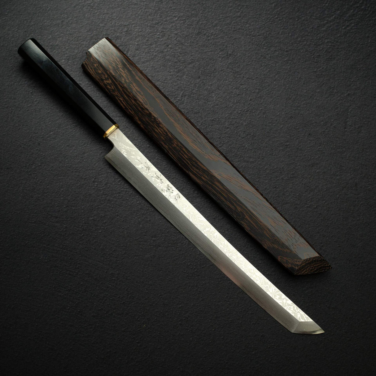田中誠貴 VG10 大馬士革 先丸蛸引 300mm 附刀鞘