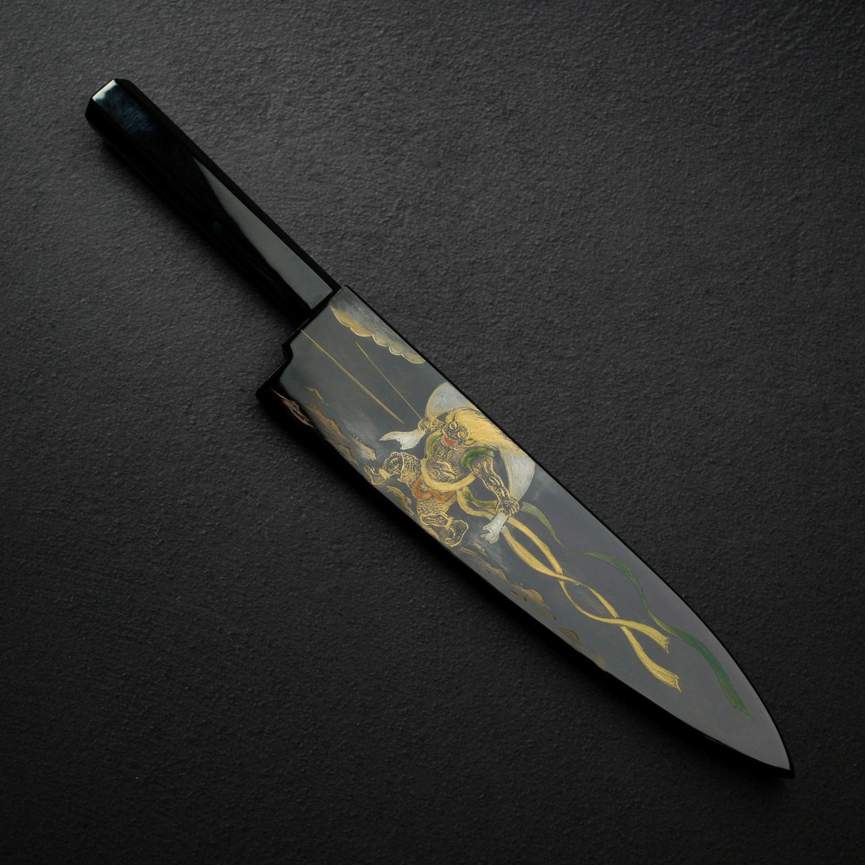Kenji Togashi White 2 Hoyaki, Fujin (God of Wind) Urushi Set