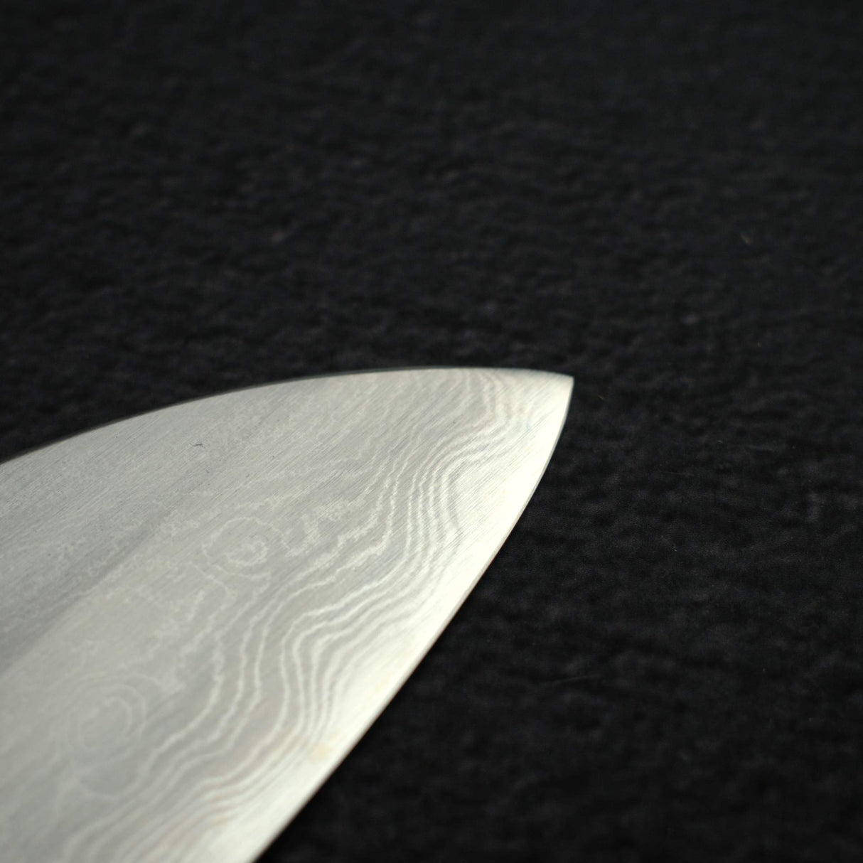 Hatsukokoro x Satoshi Nakagawa Blue 1 Damascus Santoku 170mm