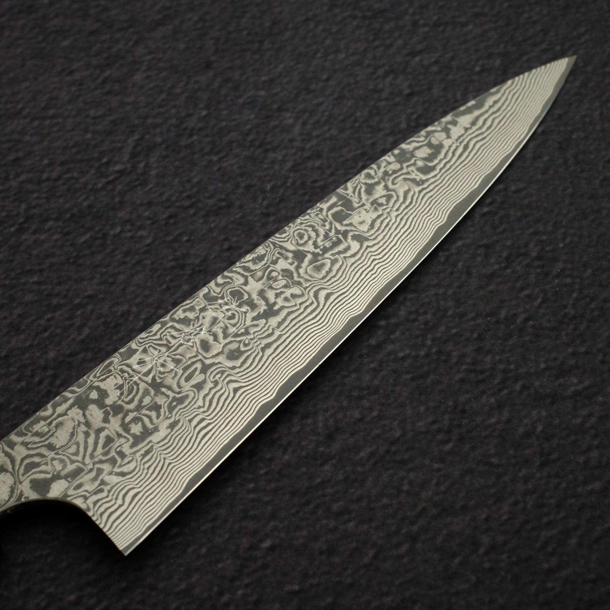 佐治武士 SG2鋼 / SG2粉末高速鋼 黑 大馬士革 小刀 / 蔬果刀 150mm