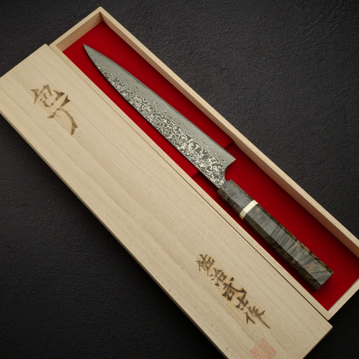 佐治武士 SG2 黑大馬士革 筋引 240mm 樺木柄