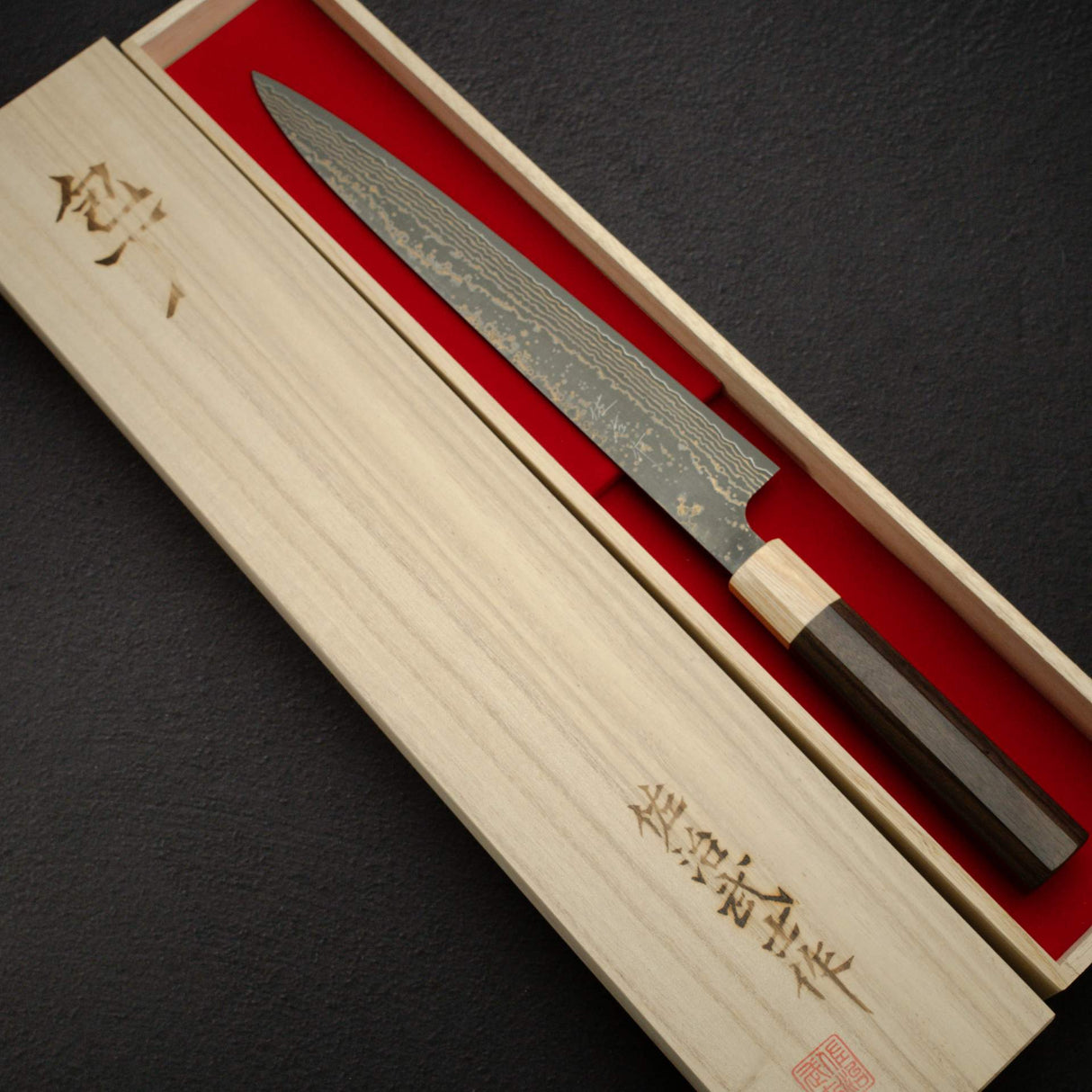 Takeshi Saji VG10 Gold Damascus Sujihiki 270mm
