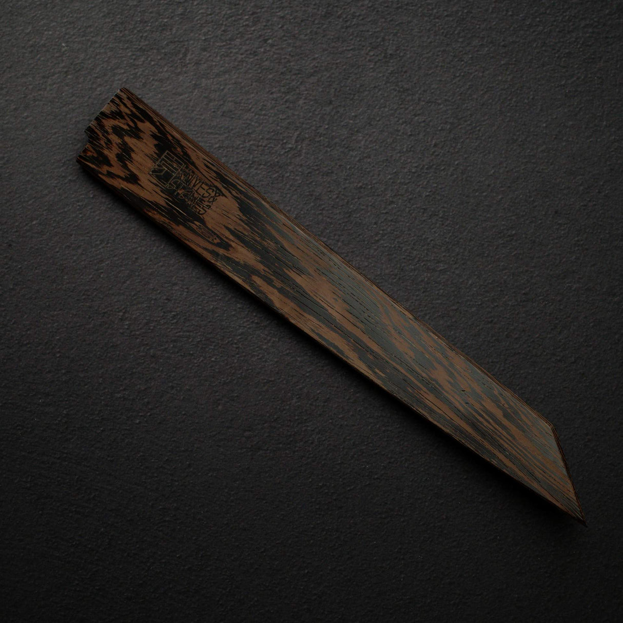 K&S Kritsuke (K-tip) Yanagiba Hardwood Saya, Left Handed Standard Profile
