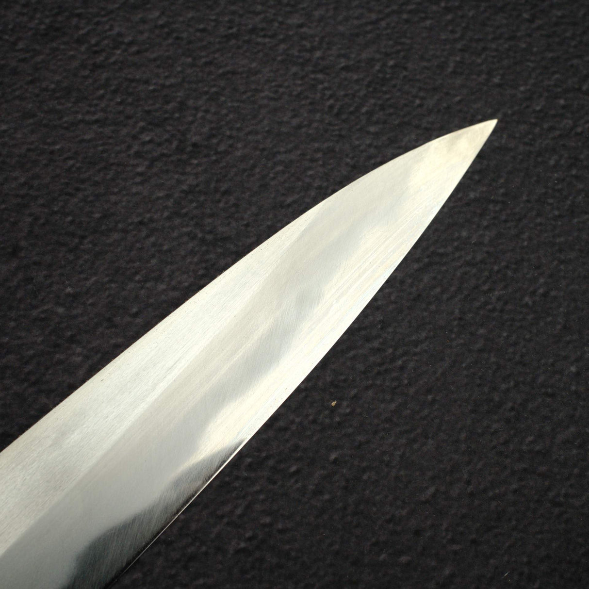 真崎 青鋼二號 鏡面 柳刃 300mm 附三層間隔黑檀木手柄及刀鞘
