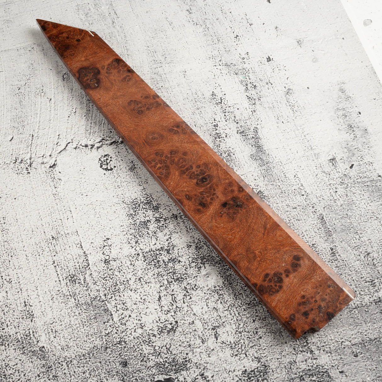 Exotic: Yoshikazu Ikeda Blue #1 Mizu-Honyaki K-tip Yanagiba 300mm with Blood Groove