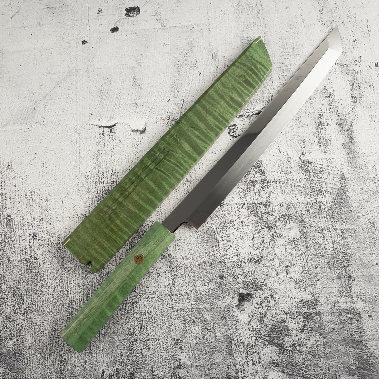 Exotic: Genkai Masakuni (玄海正國) White 2 Mizu-Honyaki Sakimaru Takohiki 270mm Old Stock