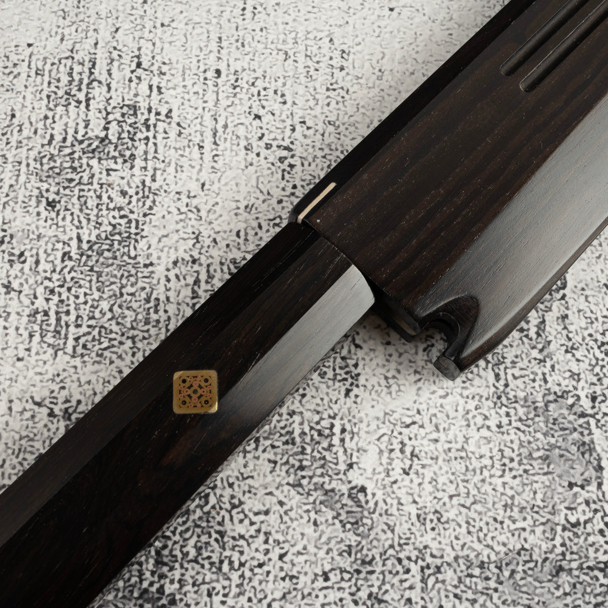 Exotic: Yoshikazu Ikeda Blue #1 Mizu-Honyaki K-tip Yanagiba 300mm with Blood Groove Ebony Set