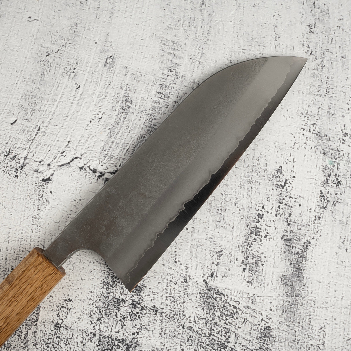 Matsubara Blue 2 Santoku 170mm Nashiji Burnt Kashi
