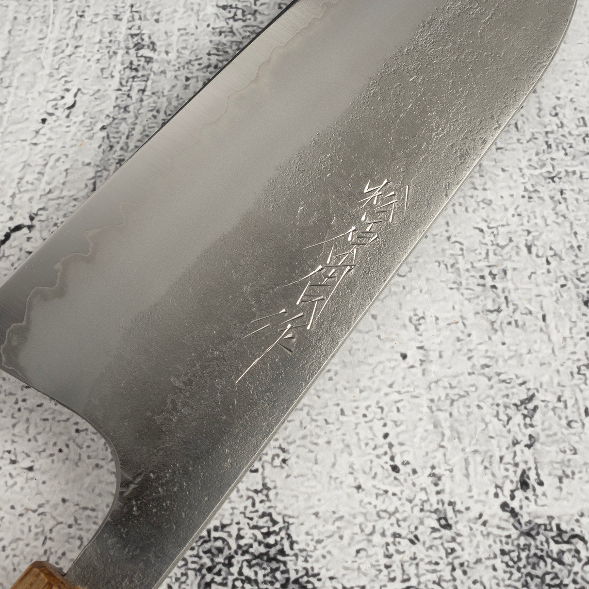 Matsubara Blue 2 Santoku 170mm Nashiji Burnt Kashi