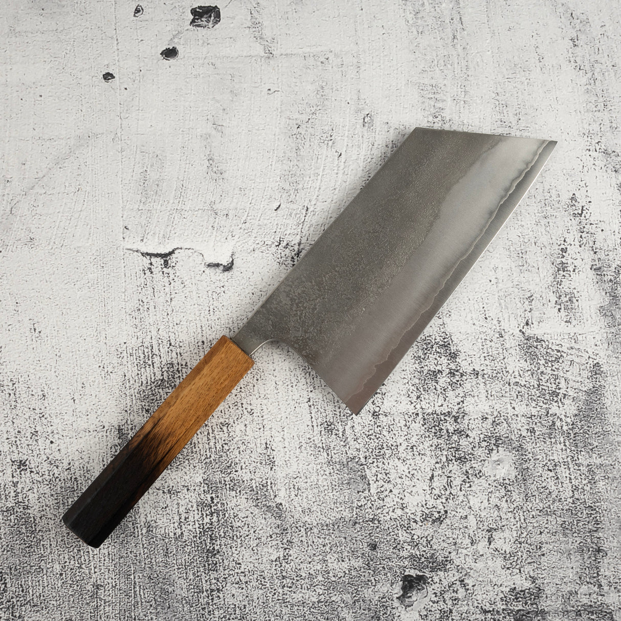 Matsubara Blue 2 K-tip Cleaver 180mm Nashiji Burnt Kashi