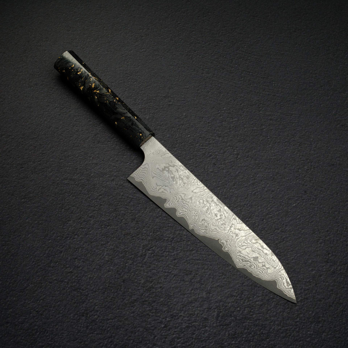 Hatsukokoro x Nigara VG XEOS Kurozome Damascus Gyuto 210mm w/ Saya
