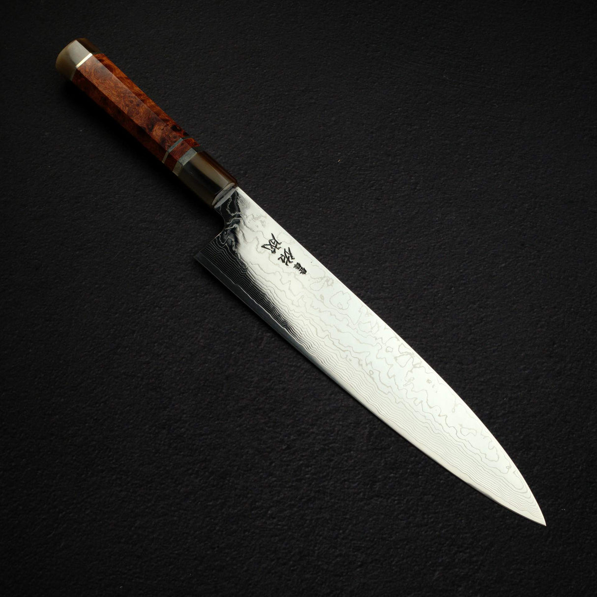 Sukenari SG2 Damascu Gyuto 270mm w/ Triple Spacer Amboyna Burl