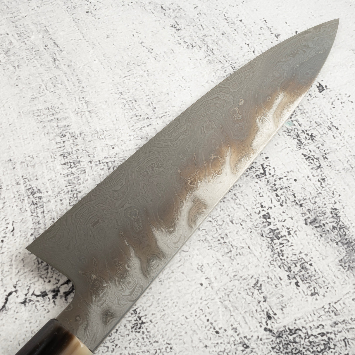 Exotic: Shoichi Hashimoto (橋本庄市) Chihaya (ちはやふる・千早) Blue / White Coreless Gyuto 210mm