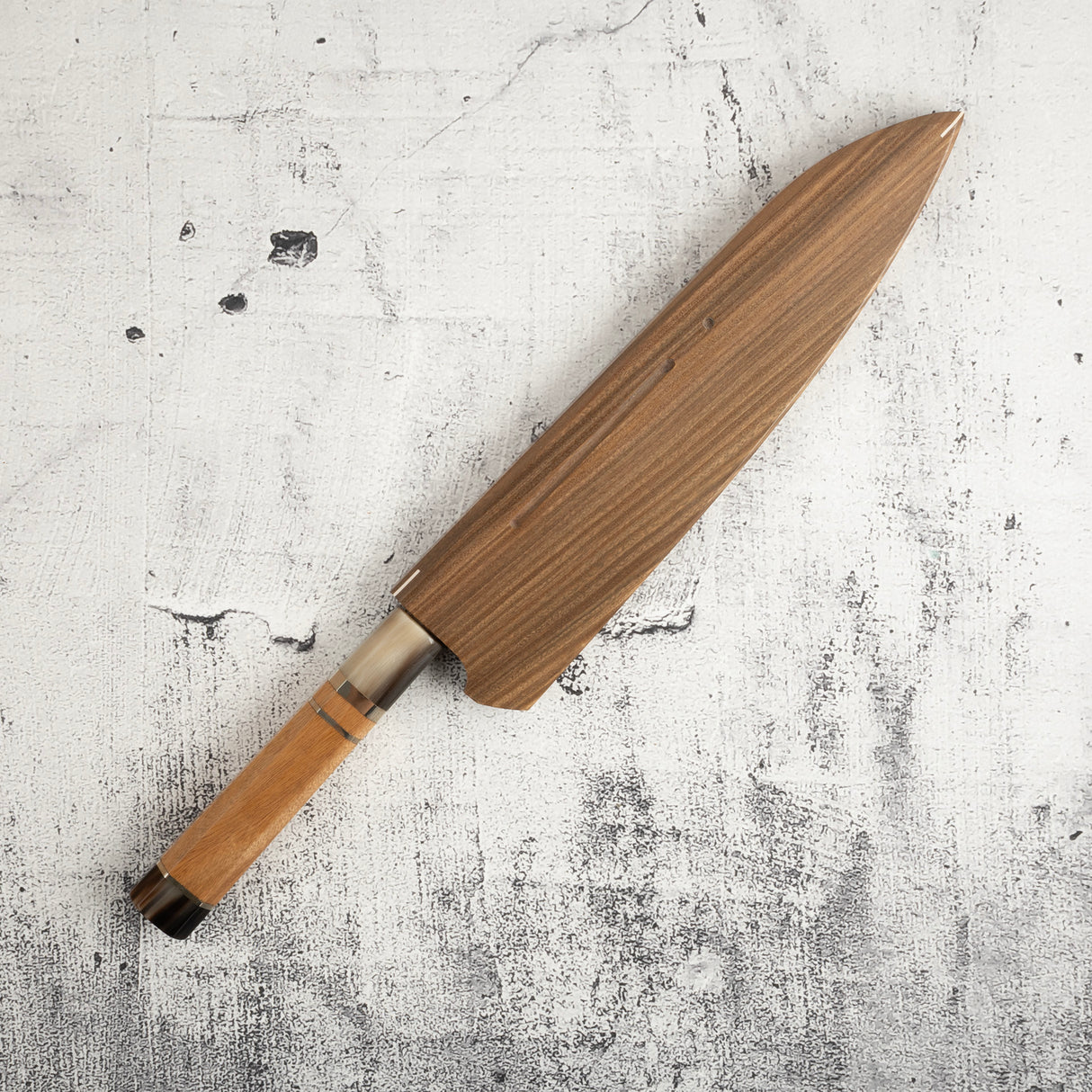 Exotic: Shoichi Hashimoto (橋本庄市) Chihaya (ちはやふる・千早) Blue / White Coreless Gyuto 210mm