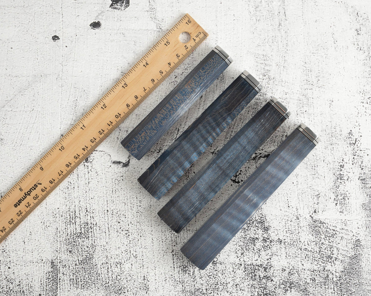 Stabilized Curly Maple Stainless Octagonal WA Handle