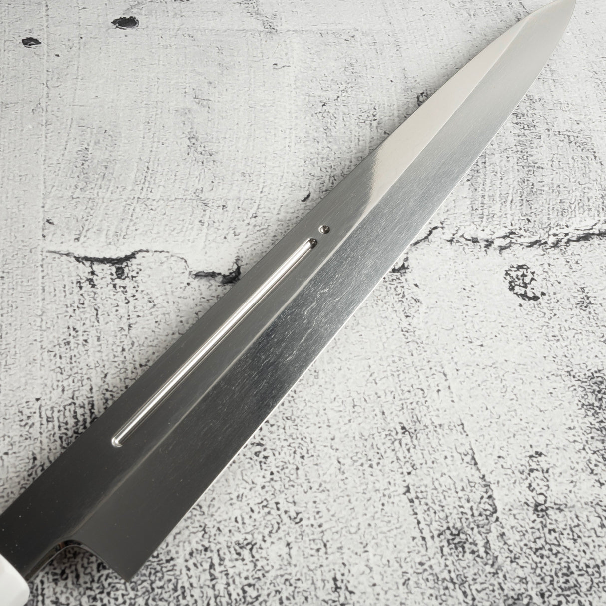 Exotic: Yoshikazu Ikeda Blue #1 Mizu-Honyaki Yanagiba 300mm / Moribashi Set #1