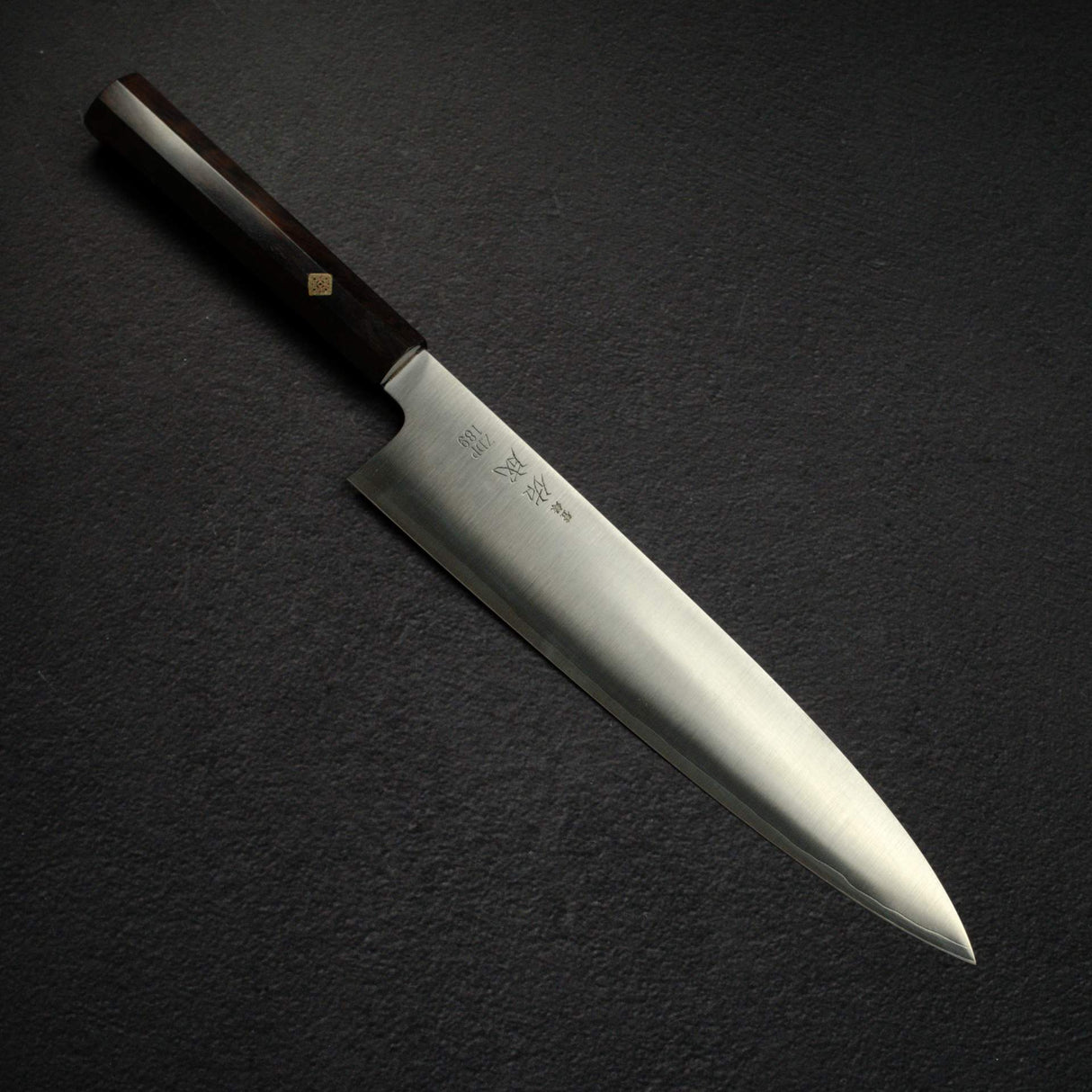 Sukenari ZDP-189 Hairline Gyuto 270mm, Slim Ebony Mosaic