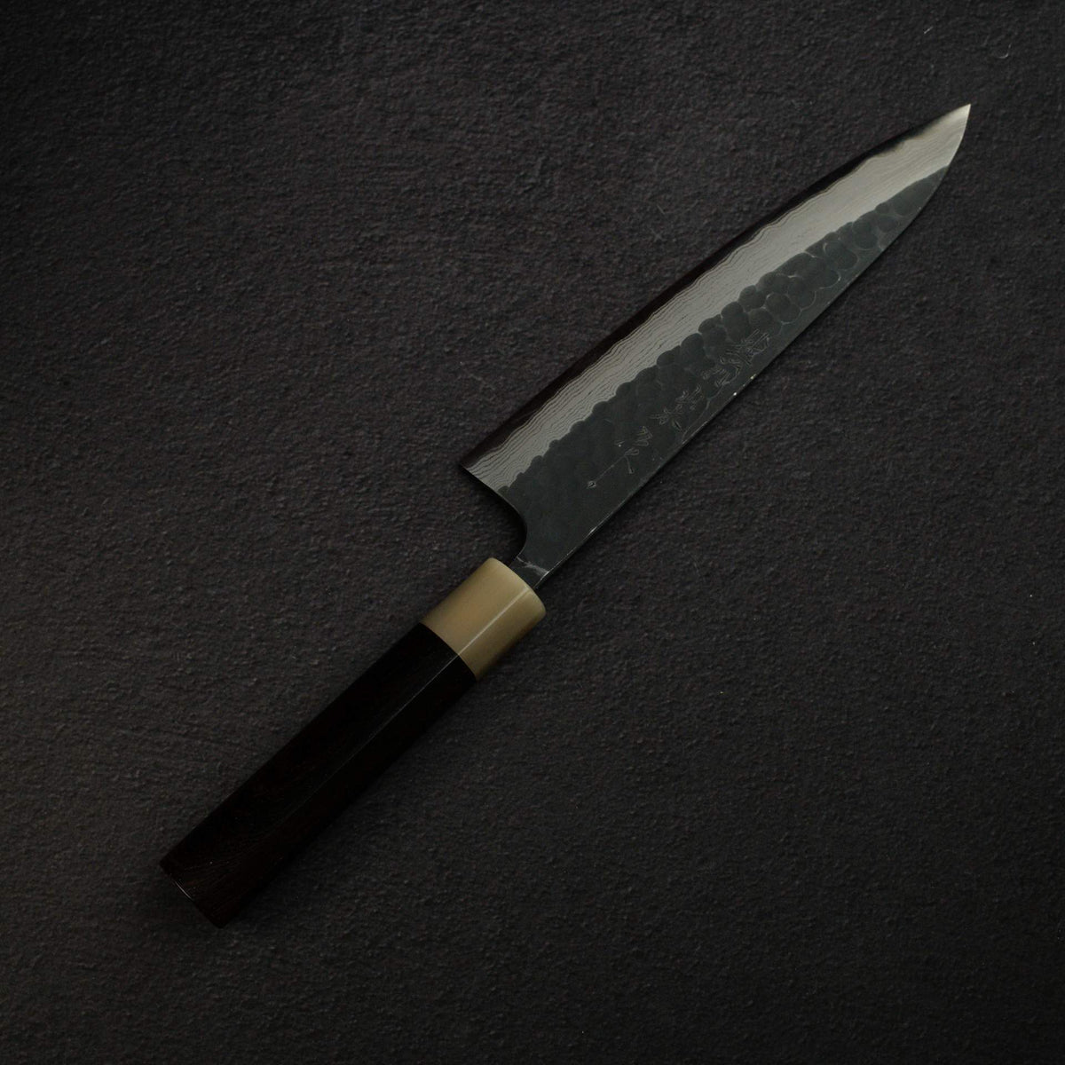 Nao Yamamoto Blue Super Kurouchi Damascus Gyuto 210mm