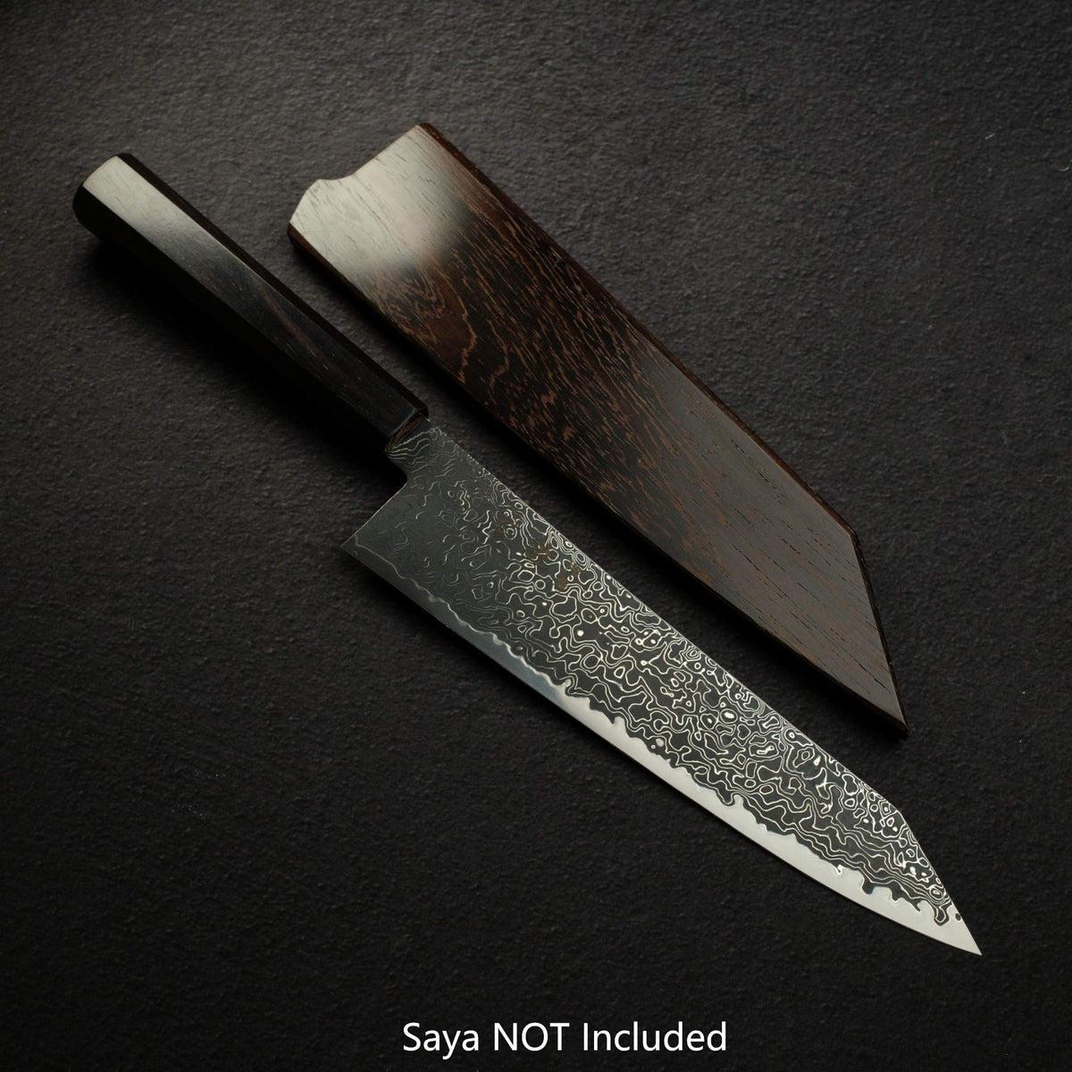Hatsukokoro Ryuhyo SG2 Black Damascus K-tip Gyuto 210mm Ebony