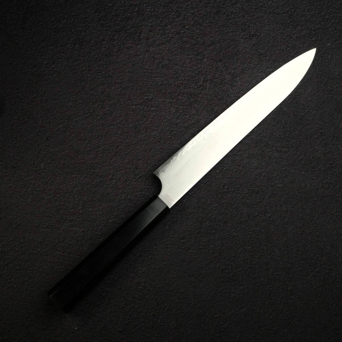 Hatsukokoro Hayabusa Chromax Sujihiki 240mm, Ebony Handle