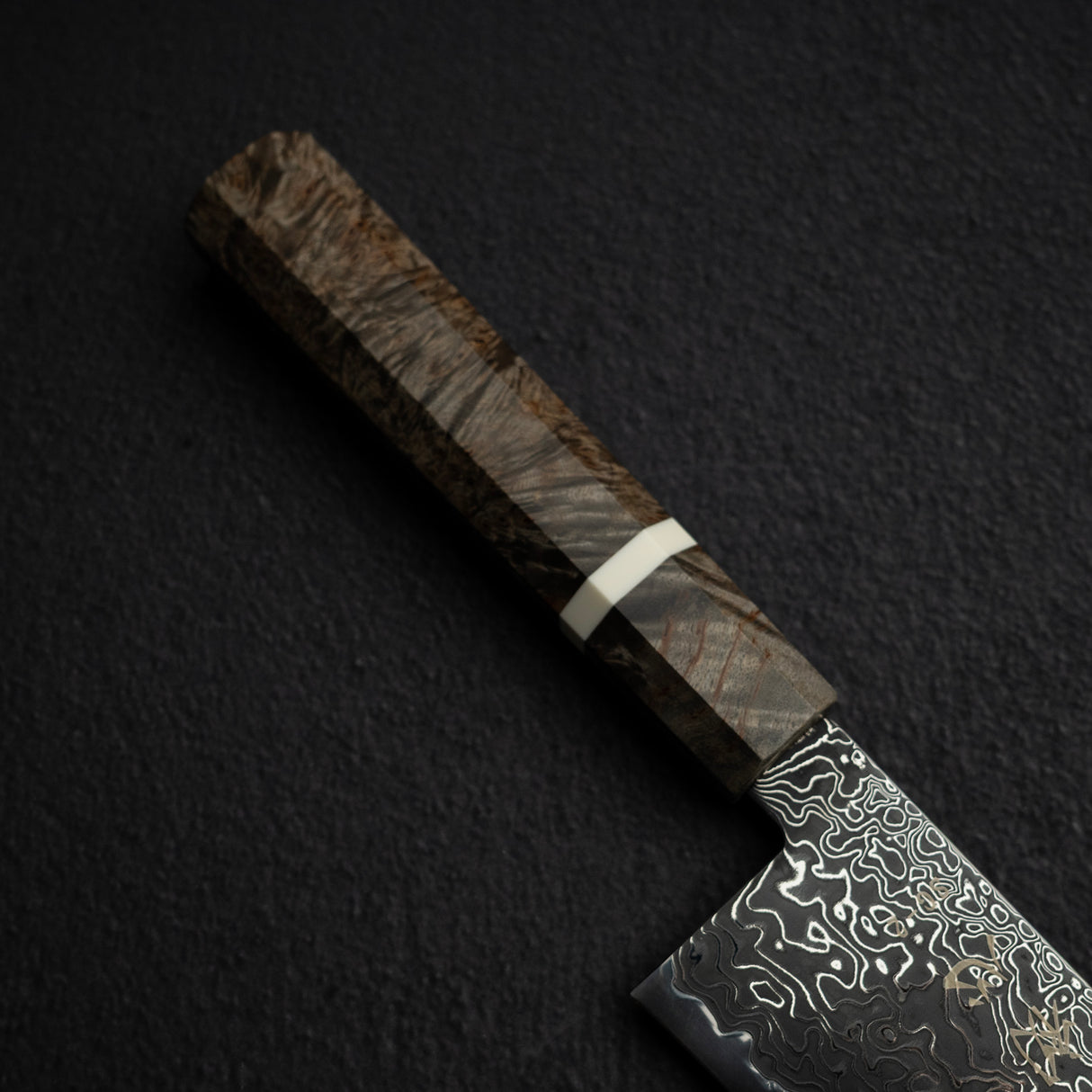Hatsukokoro Ryuhyo SG2 Black Damascus K-tip Gyuto 240mm Birch
