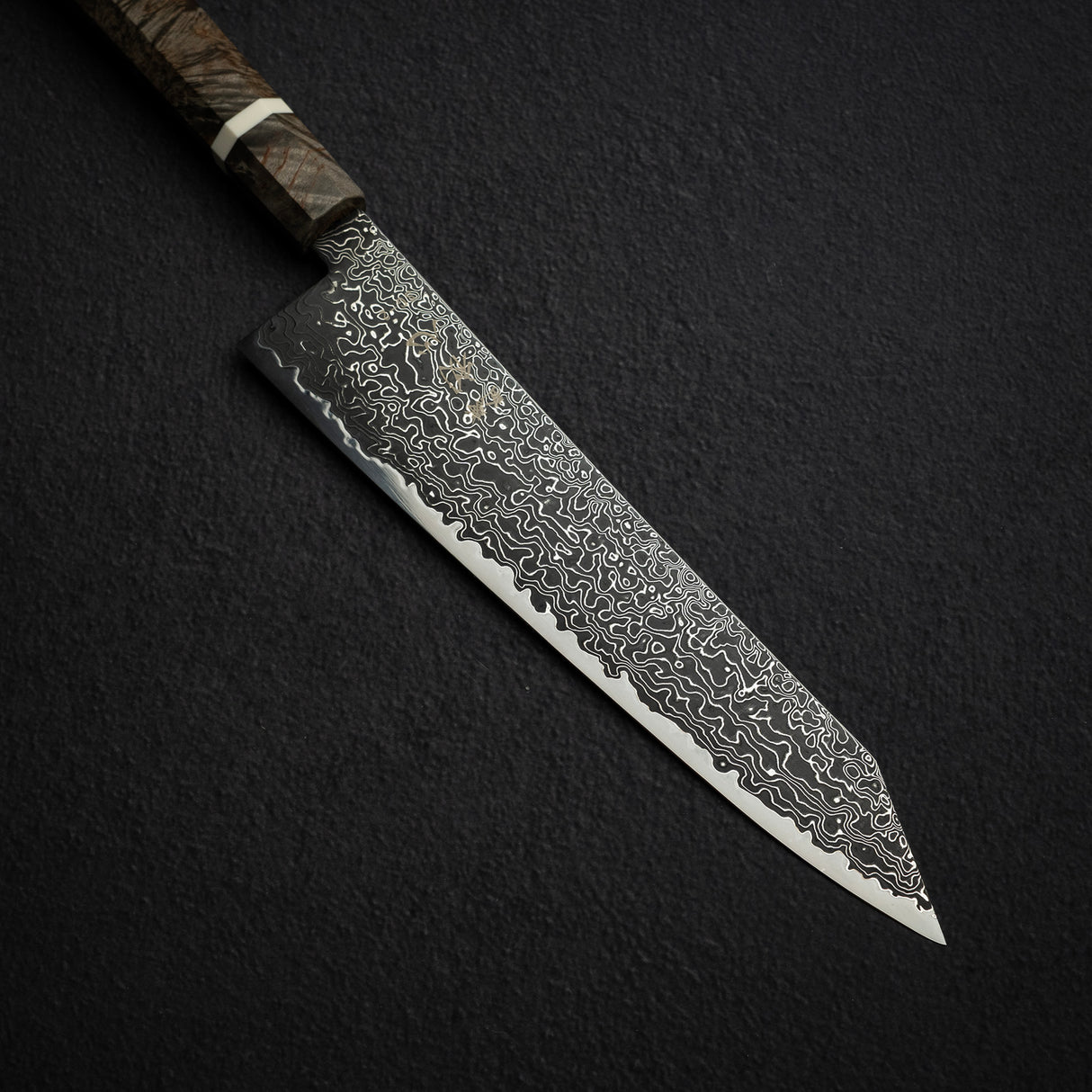 Hatsukokoro Ryuhyo SG2 Black Damascus K-tip Gyuto 240mm Birch