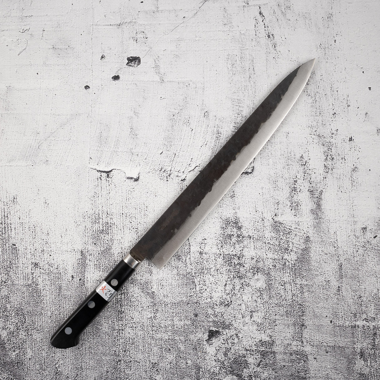 藤原照康 傳家筋引 300mm 青紙超級 黑打