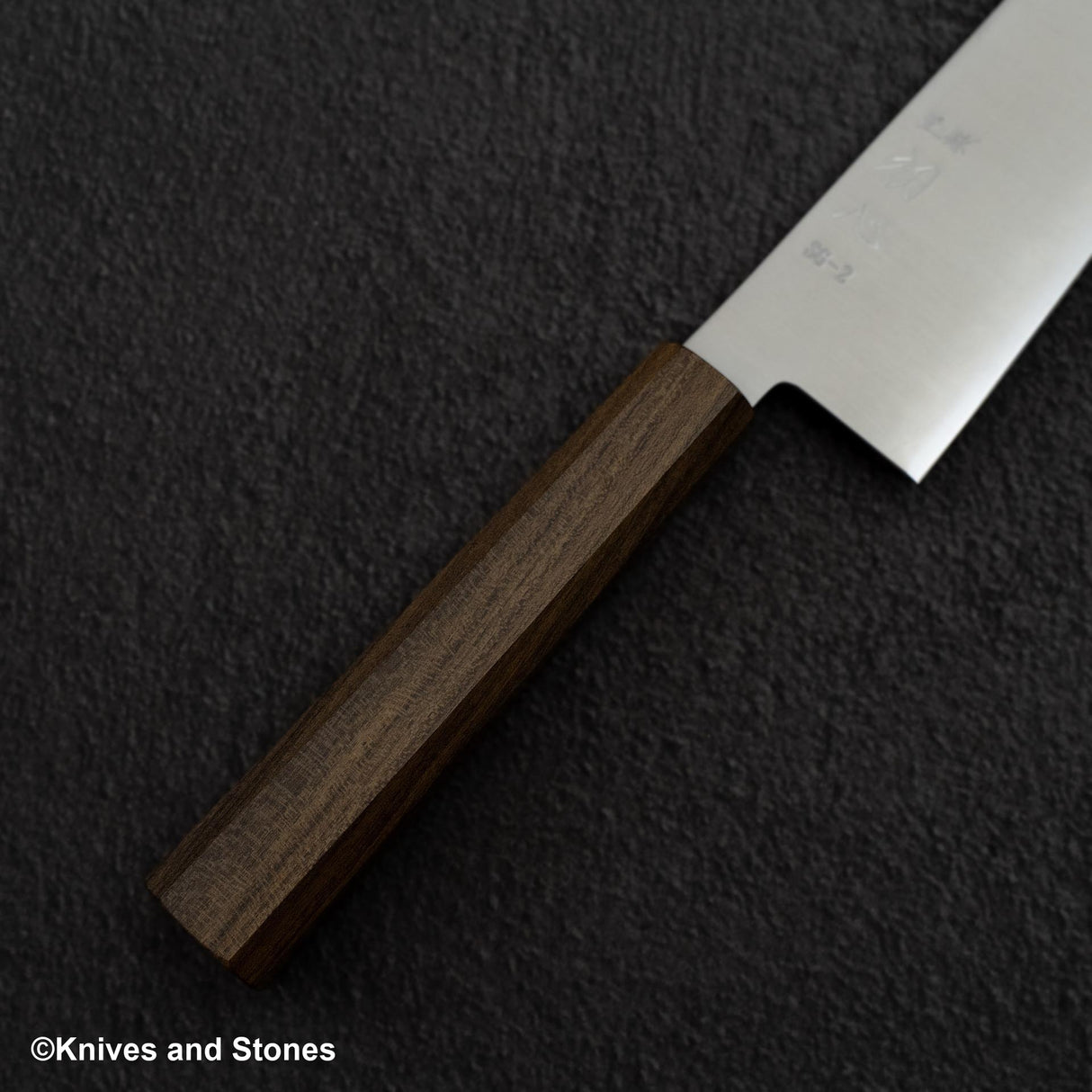 Hatstukokoro Hayabusa SG2 Migaki Santoku 180mm Black Chacate