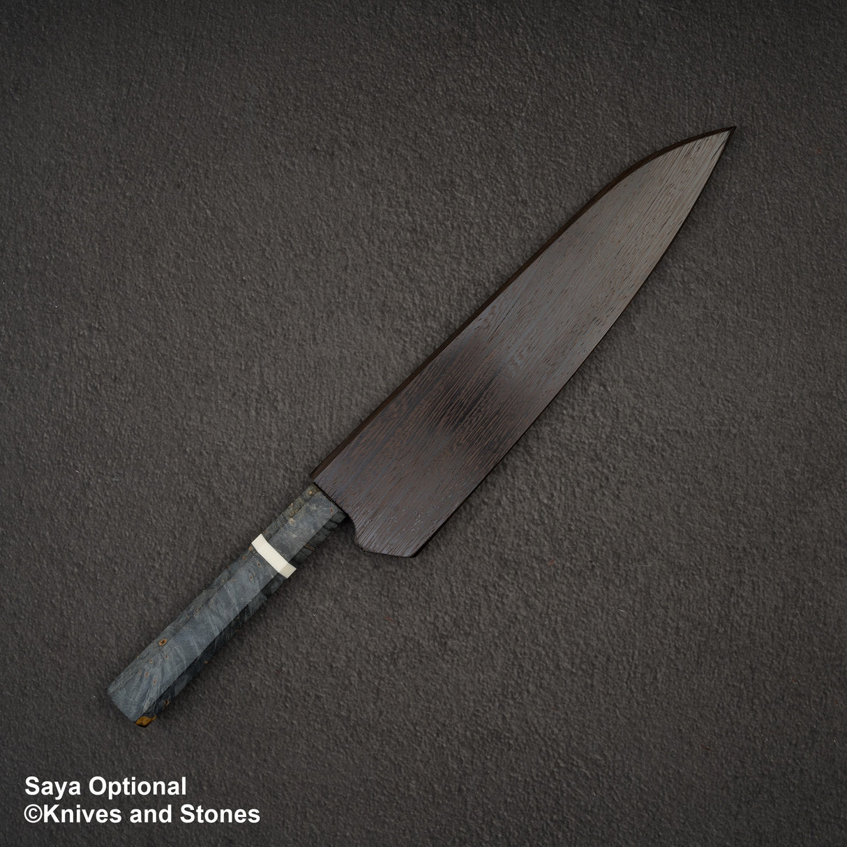 Hatsukokoro x Nigara Yorokobi SLD 銅大馬士革牛刀 210 毫米樺木手柄