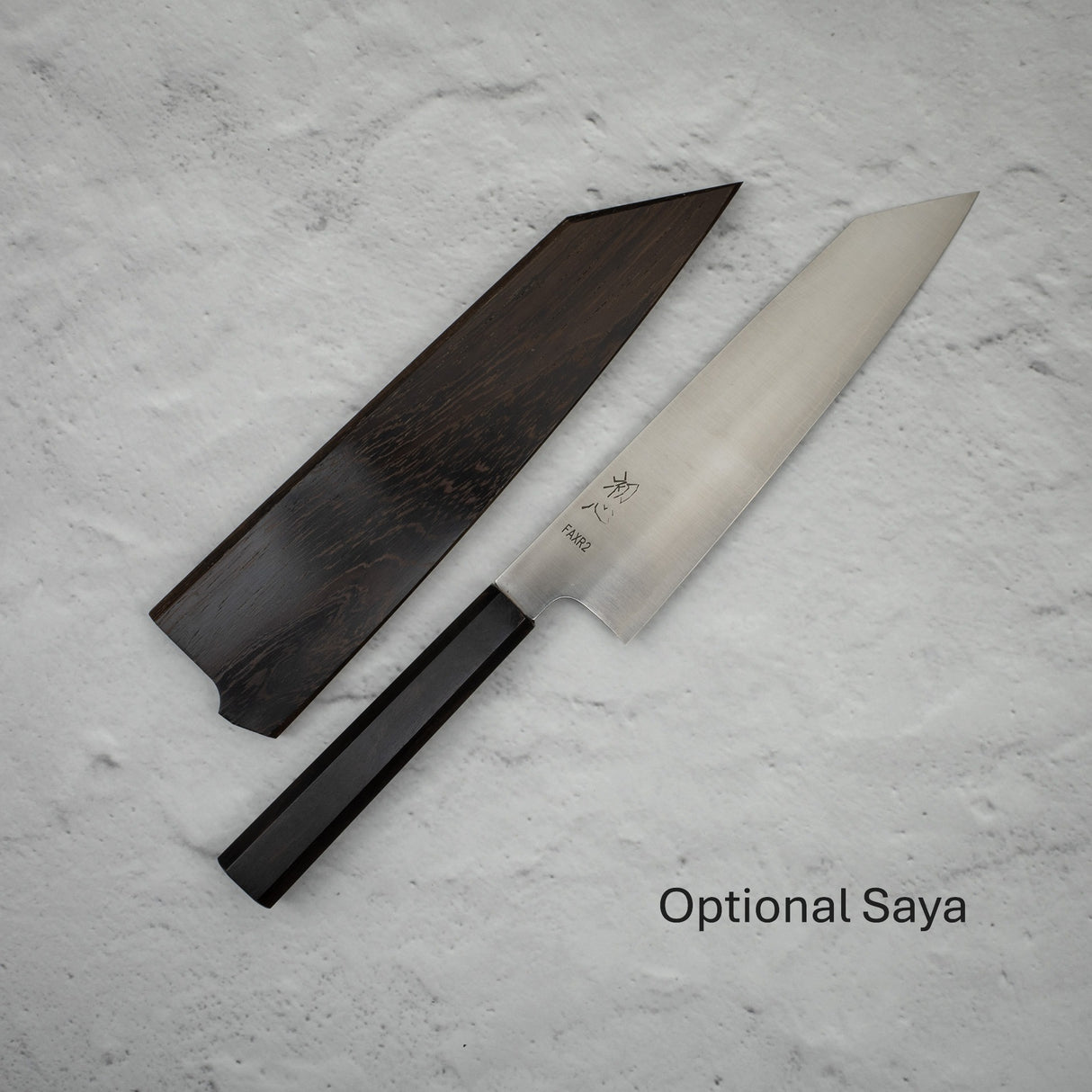 Hatsukokoro FAXR2 Migaki K 尖頭 Gyuto 210mm 烏木