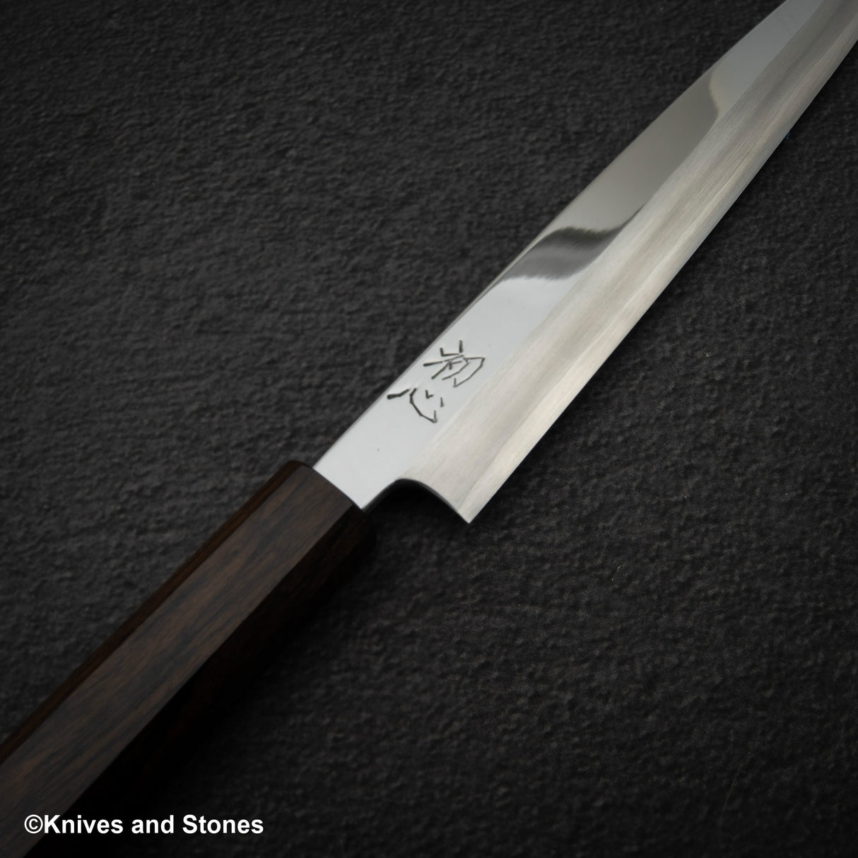 Hatsukokoro FAXR2 粉末鋼柳葉刀 240mm 鏡面拋光黑檀木