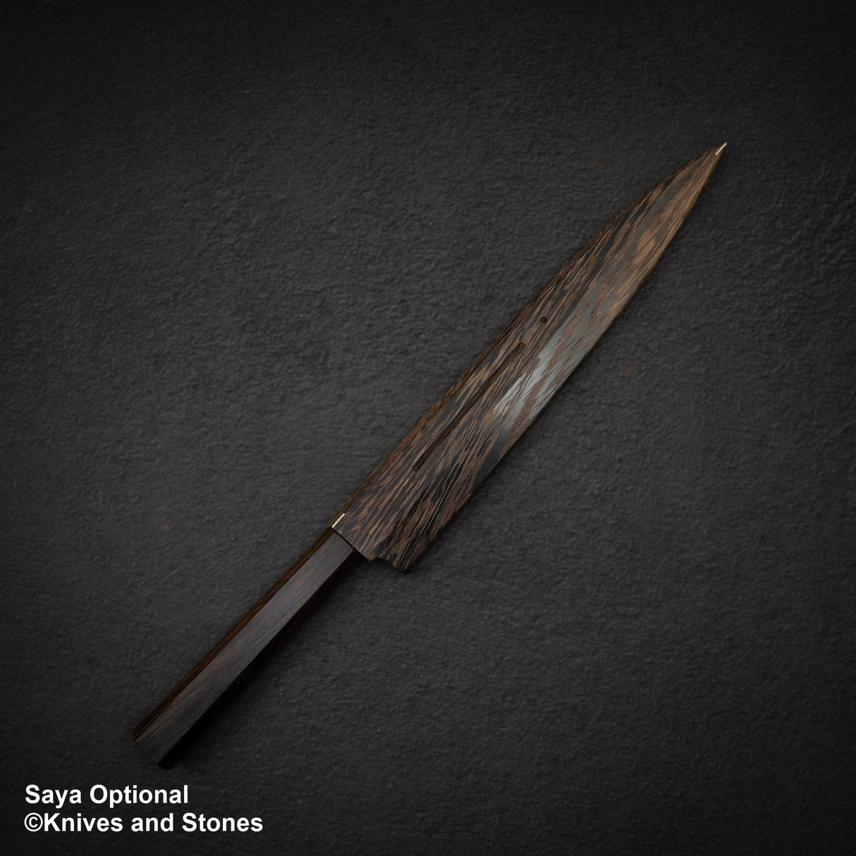 Hatsukokoro FAXR2 粉末鋼柳葉刀 240mm 鏡面拋光黑檀木