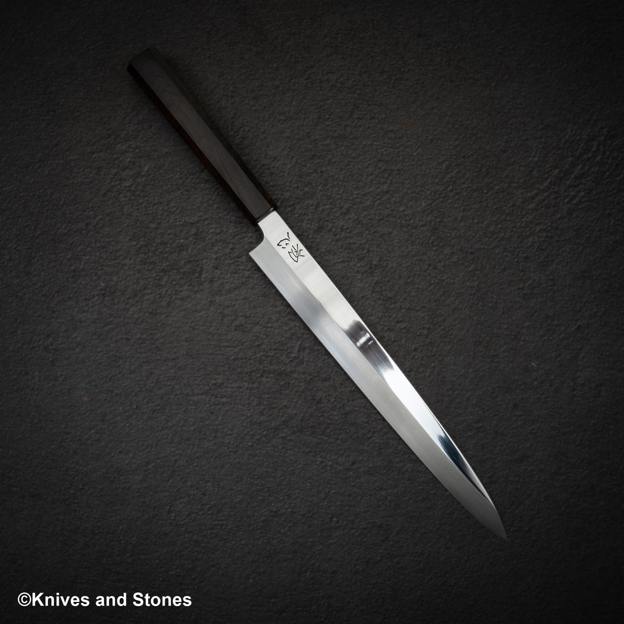 Hatsukokoro FAXR2 粉末鋼柳葉刀 270mm 鏡面拋光黑檀木