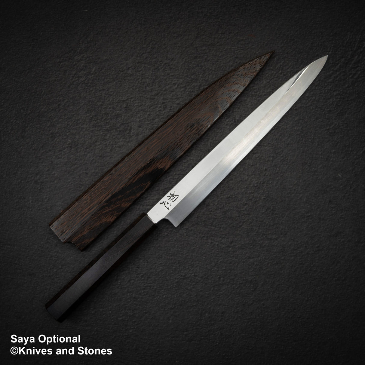 Hatsukokoro FAXR2 粉末鋼柳葉刀 270mm 鏡面拋光黑檀木