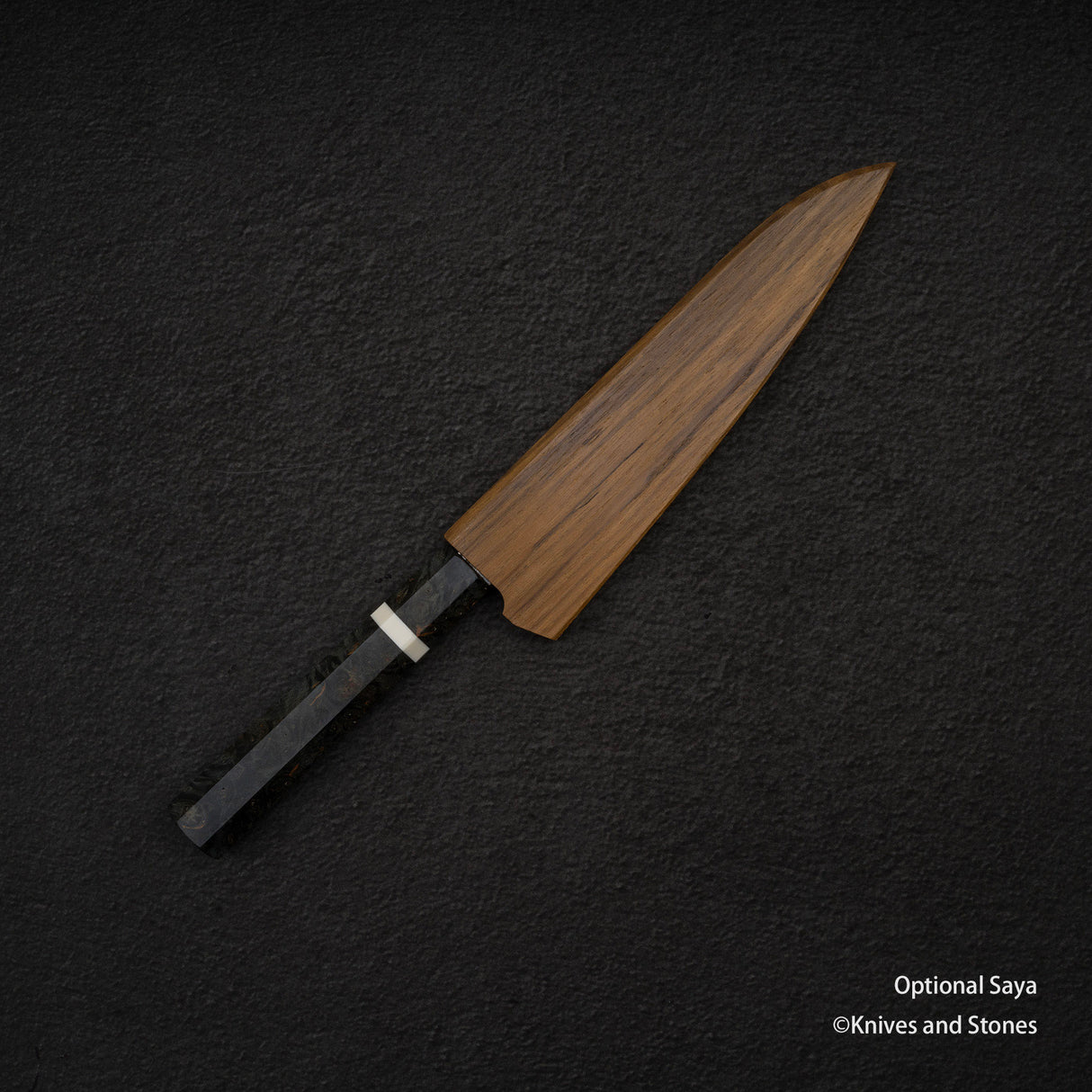 Hatsukokoro Ginga ATS34 大馬士革 Petty 150mm 染色樺木