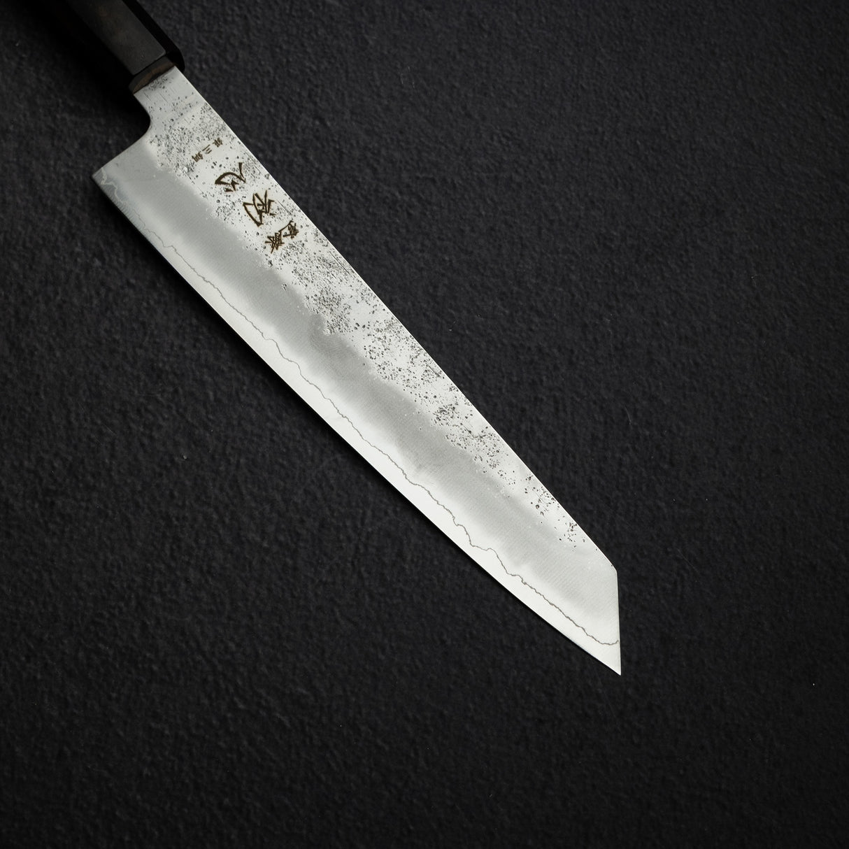 Hatsukokoro Ginrei Ginsan K-tip Gyuto 205mm Nashiji Ebony