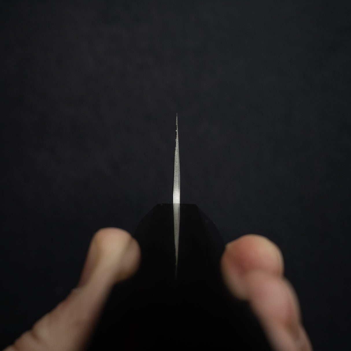 Hatsukokoro Ginrei Ginsan K-tip Gyuto 205mm Nashiji Ebony