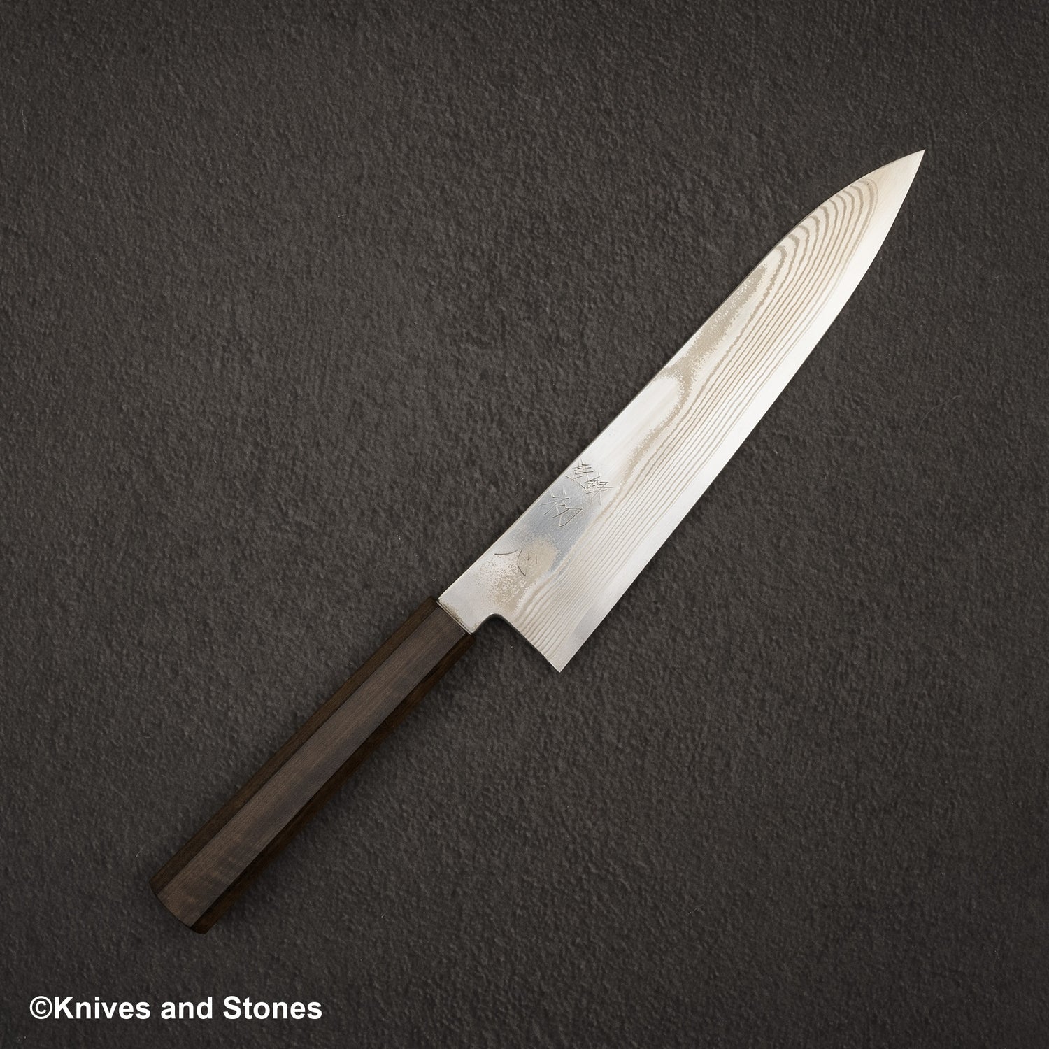 Hatsukokoro Ginso Ginsan Nickel Damascus Gyuto 210mm