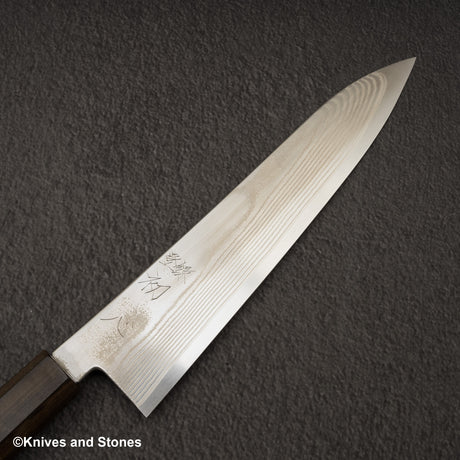 Hatsukokoro Ginso Ginsan Nickel Damascus Gyuto 210mm