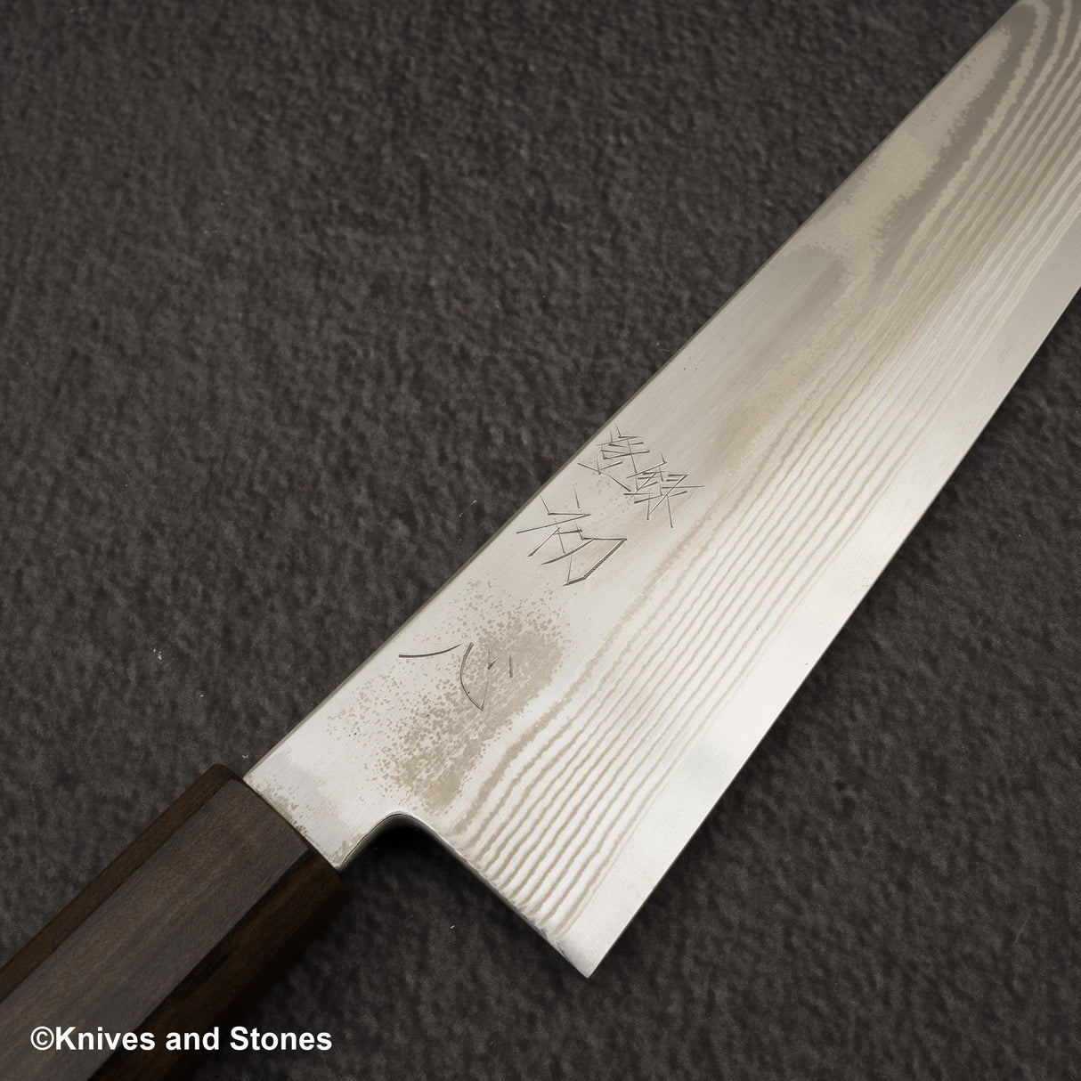 Hatsukokoro Ginso Ginsan Nickel Damascus Gyuto 210mm